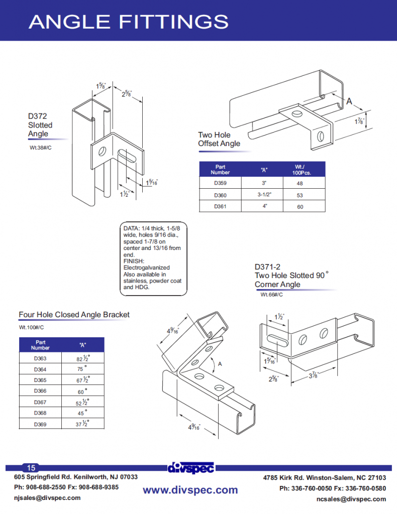 Angle Fittings 4