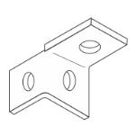 Three Hole Single Wing Connector Right